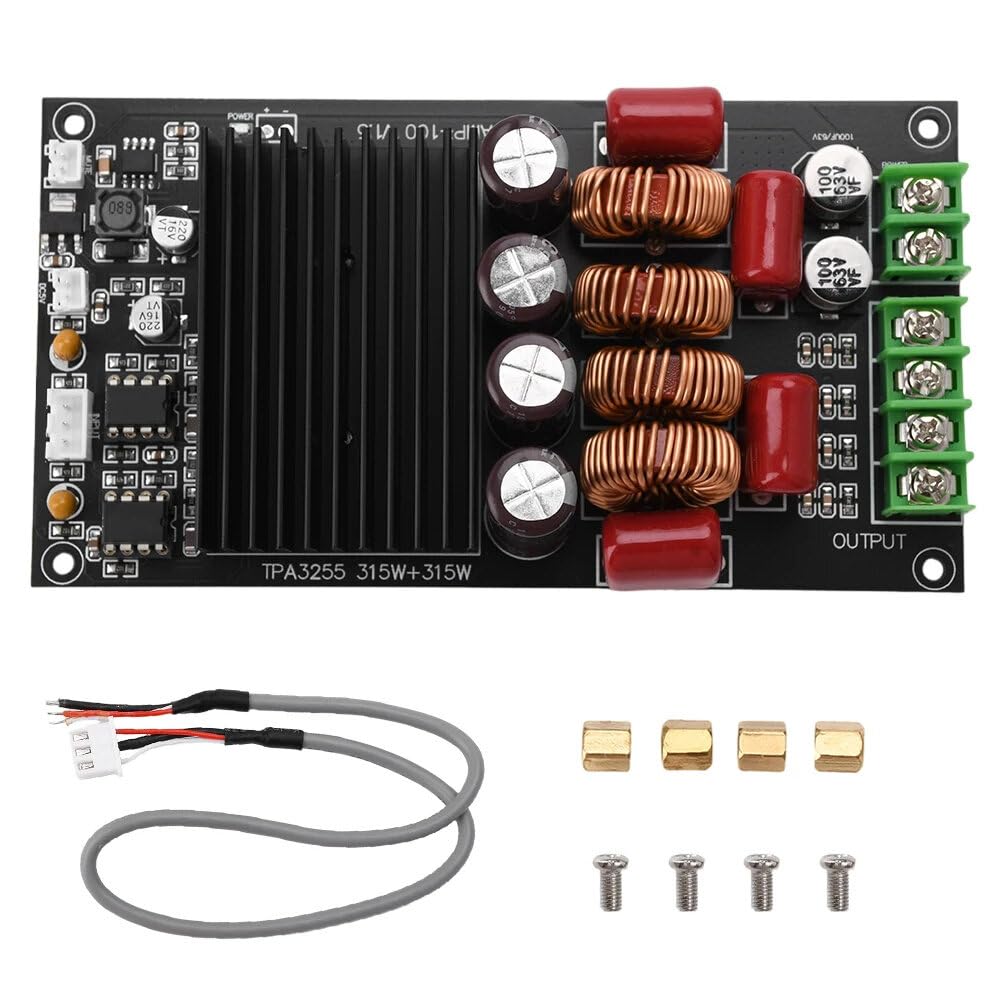 VIDOO Scheda Amplificatore di Potenza Audio TPA3255 Doppio Canale 2x300W Digitale HiFi Stereo Alta Fedeltà Modulo Qualità Sonora