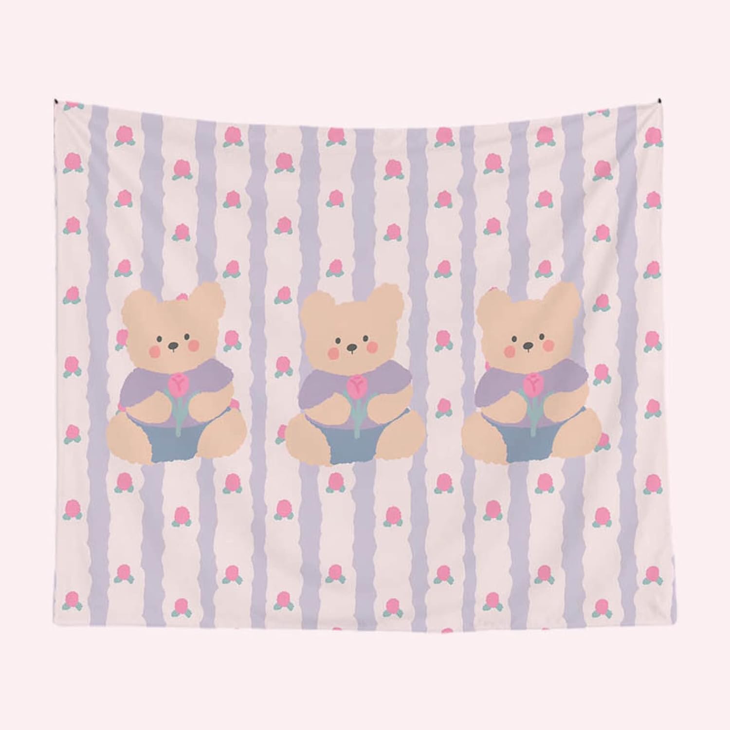 バースデー タペストリー 誕生日 飾り付け 180 230 熊 フォトポスター 写真背景 デザイン 飾り シンプル おしゃれ おうちスタジオ Happy Birthday パーティー 女の子 子供 デコレーション