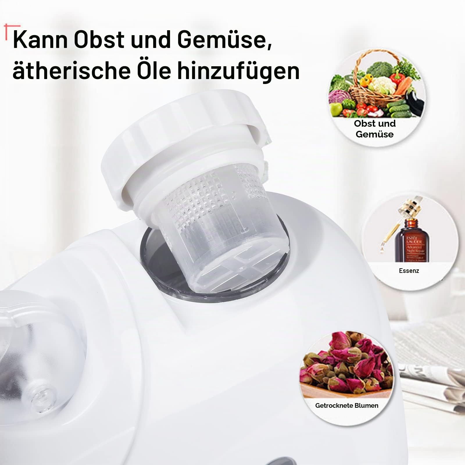Gesichtsdampfer Gesichtssauna Nano Ionic Gesichtsdampfer, Facial Steamer, Schönheit Spa Persönliche Hautpflege Gesichtspflege Gesicht Dampfer Verringert Vergrößerte Poren Weiß