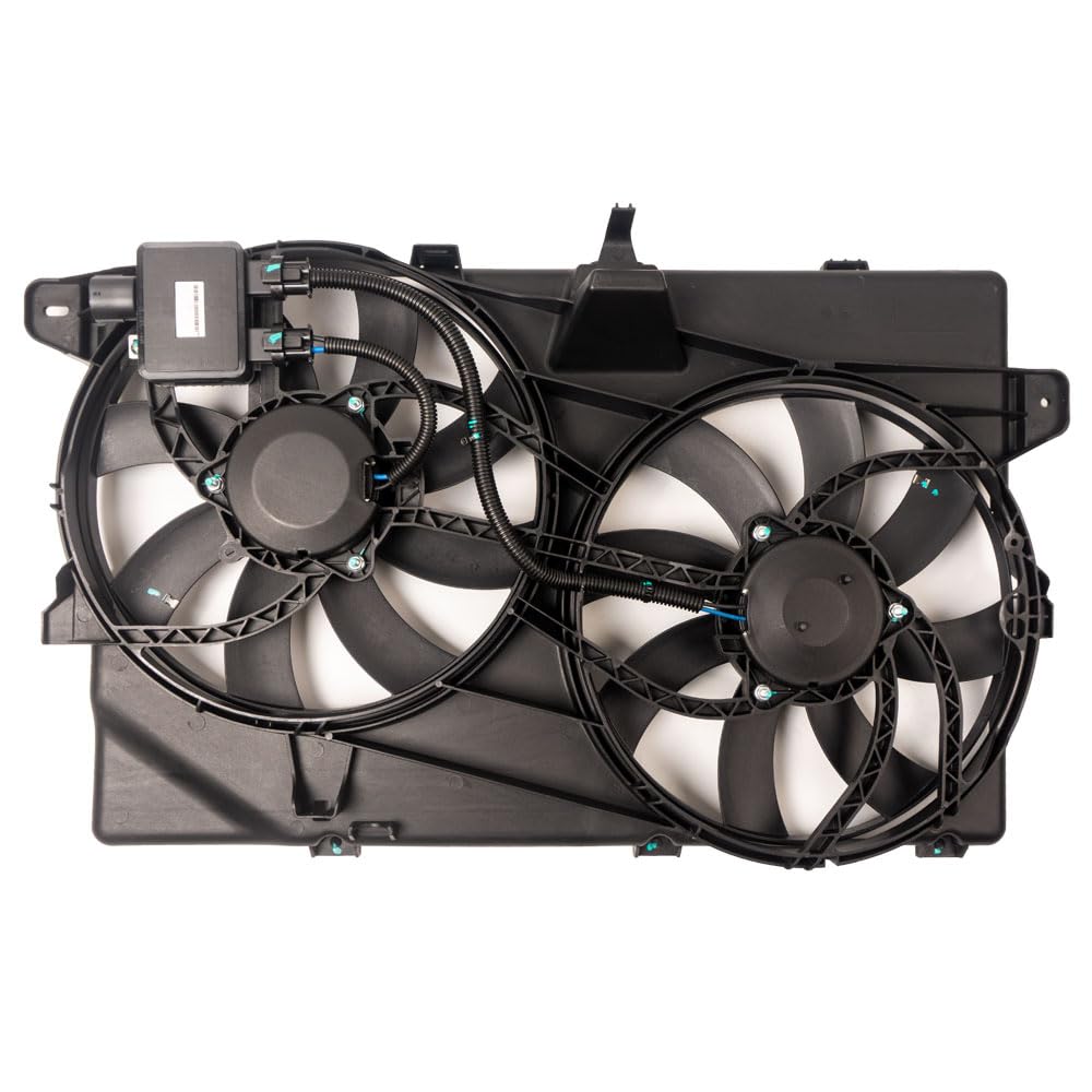 FD502 Replacement Dual Radiator & Condenser Cooling Fan Assembly for Ford Edge 2007-2014 for Lincoln MKX 3.5L 3.7L