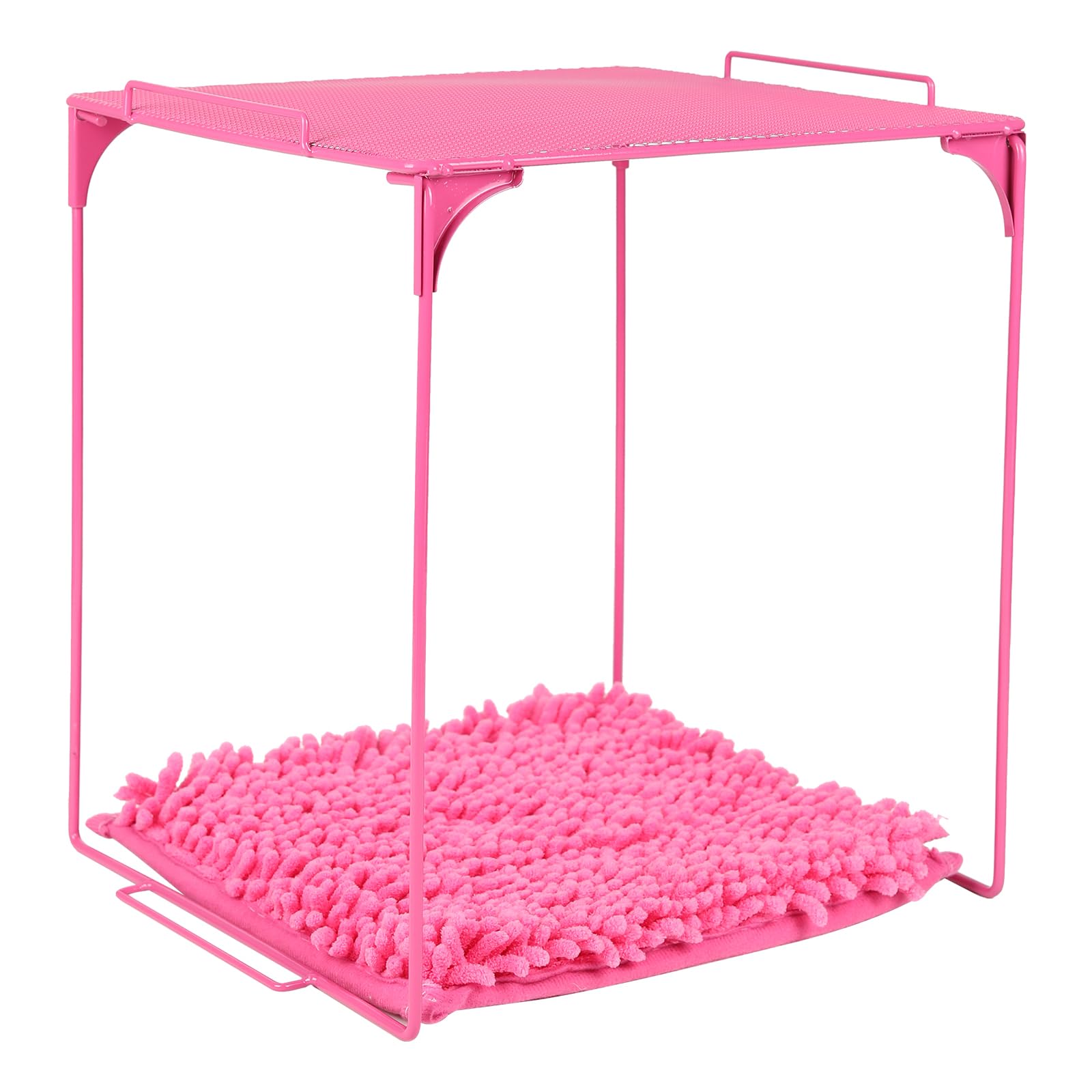 AUECOOME Locker Organizer Shelf and Locker Carpet 、locker accessories、Decorating Kit Suitable for School, Office、 Pink Locker Accessory for Girls Back