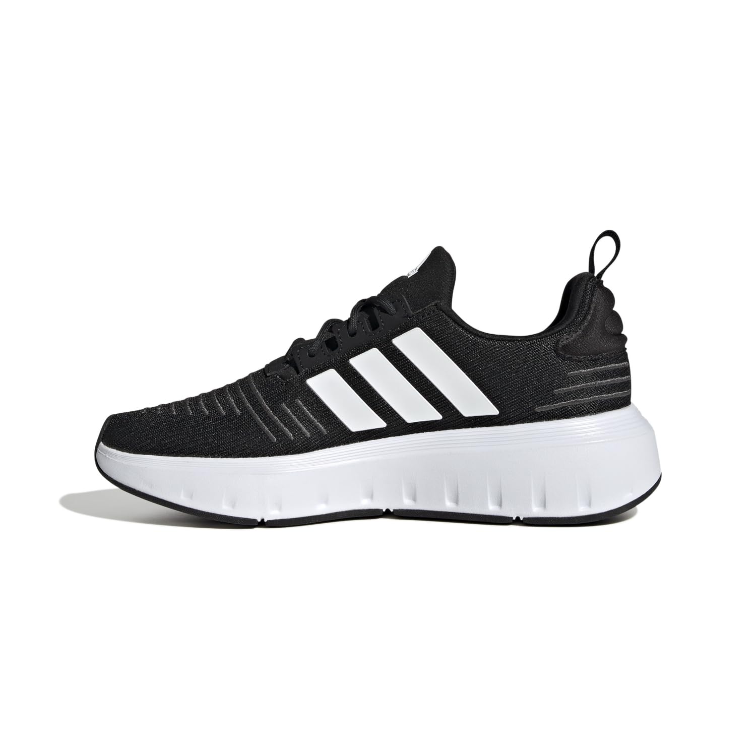 adidas Swift Run Shoes Sneaker, Core Black/White/Grey, 5 US Unisex Big Kid