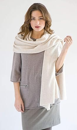 Cashmere Shawl/Cashmere Scarf/Scarves/Stole/Wrap/Sweater (IVORY)