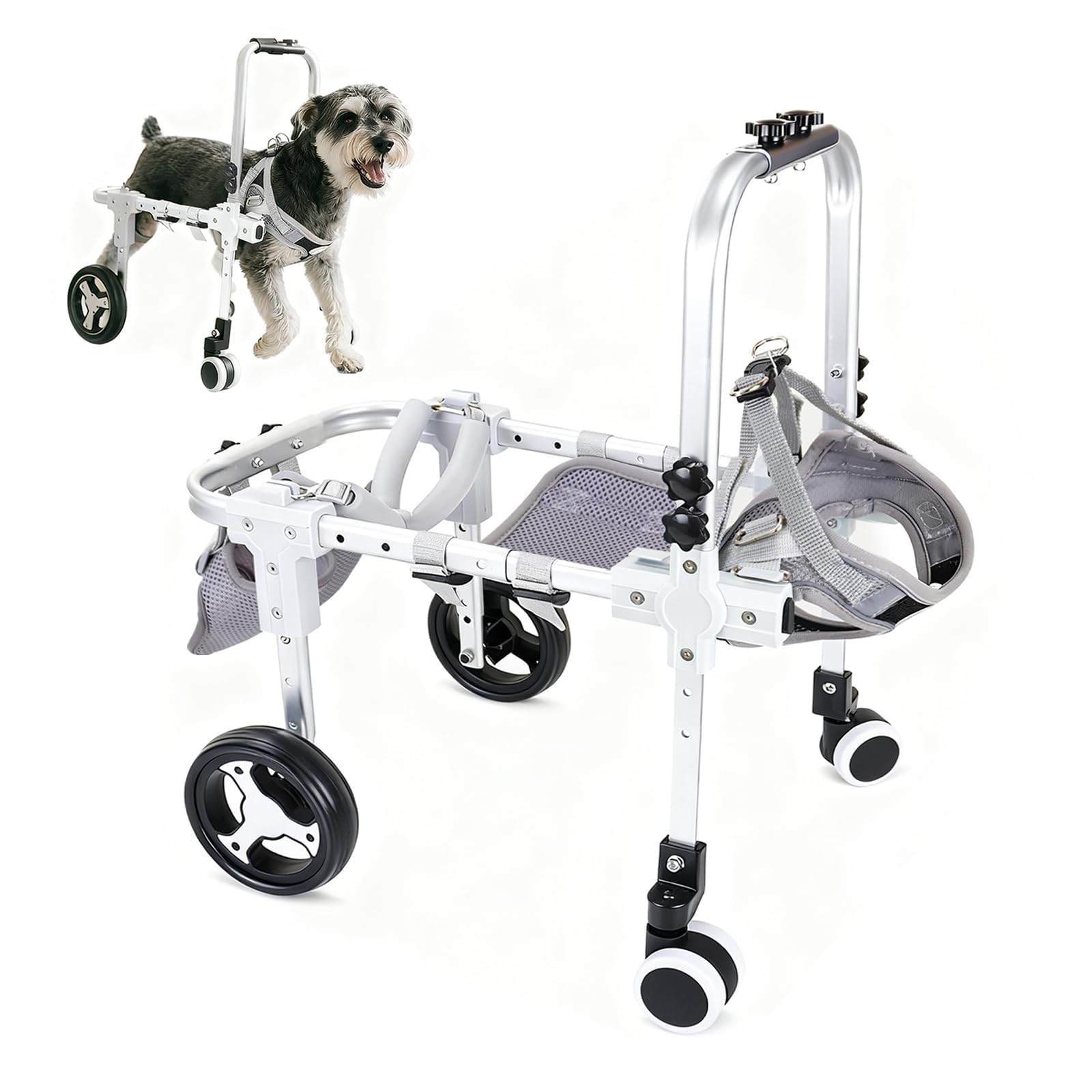 Amazon.co.jp: JELFUNY 犬用車椅子 犬用歩行器 ペット車椅子 4輪歩行