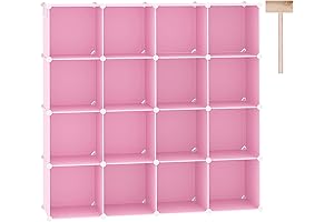 C&AHOME Cube Storage Organizer: Your Pink Storage Solution