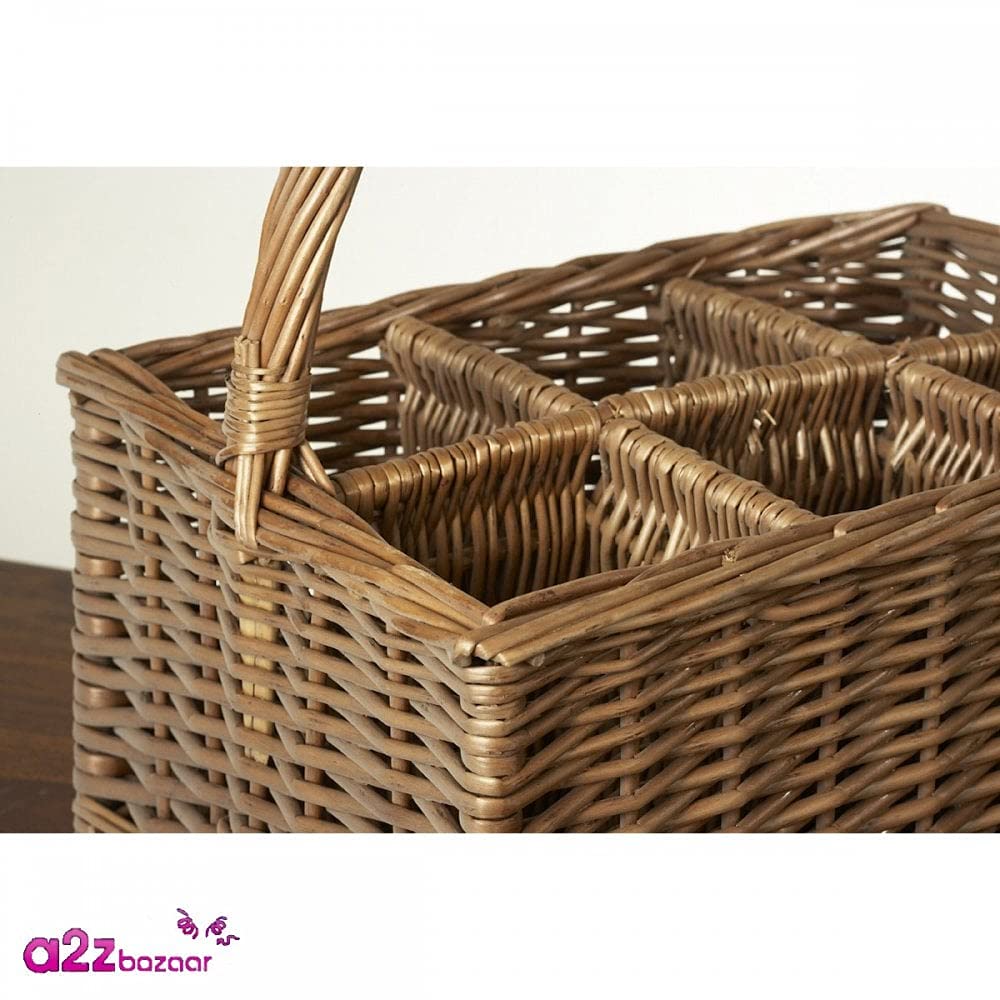 Red Hamper Podwójne gotowane na parze 6 Uchwyt na butelkę Napoje Kosz