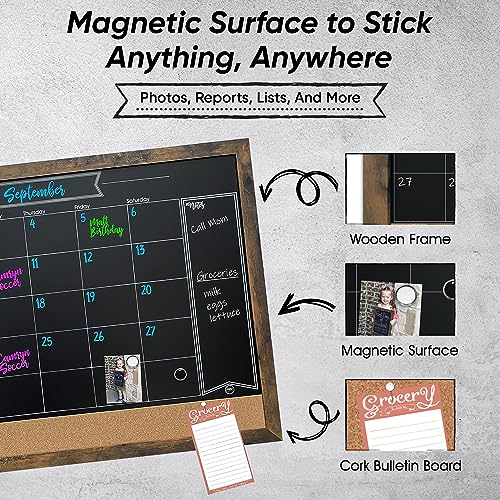 Loddiedoddierusticframedmagneticcalendarchalkboardbulletincomboboardlargeblackboardcorkboardlargechalkboardcalendarforwallorganizeyourspace  Urban Country Home Decor Loddie doddie rustic framed magnetic calendar chalkboard bulletin combo board large blackboard cork board large chalkboard calendar for wall organize your space  urban country home decor