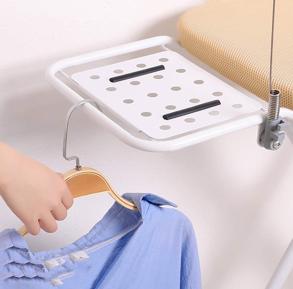 Grande asse da stiro con vassoio con supporto per cavi e supporto per stirare, per casa, camera da letto, soggiorno, asse da stiro, B-110 x 34 x 70