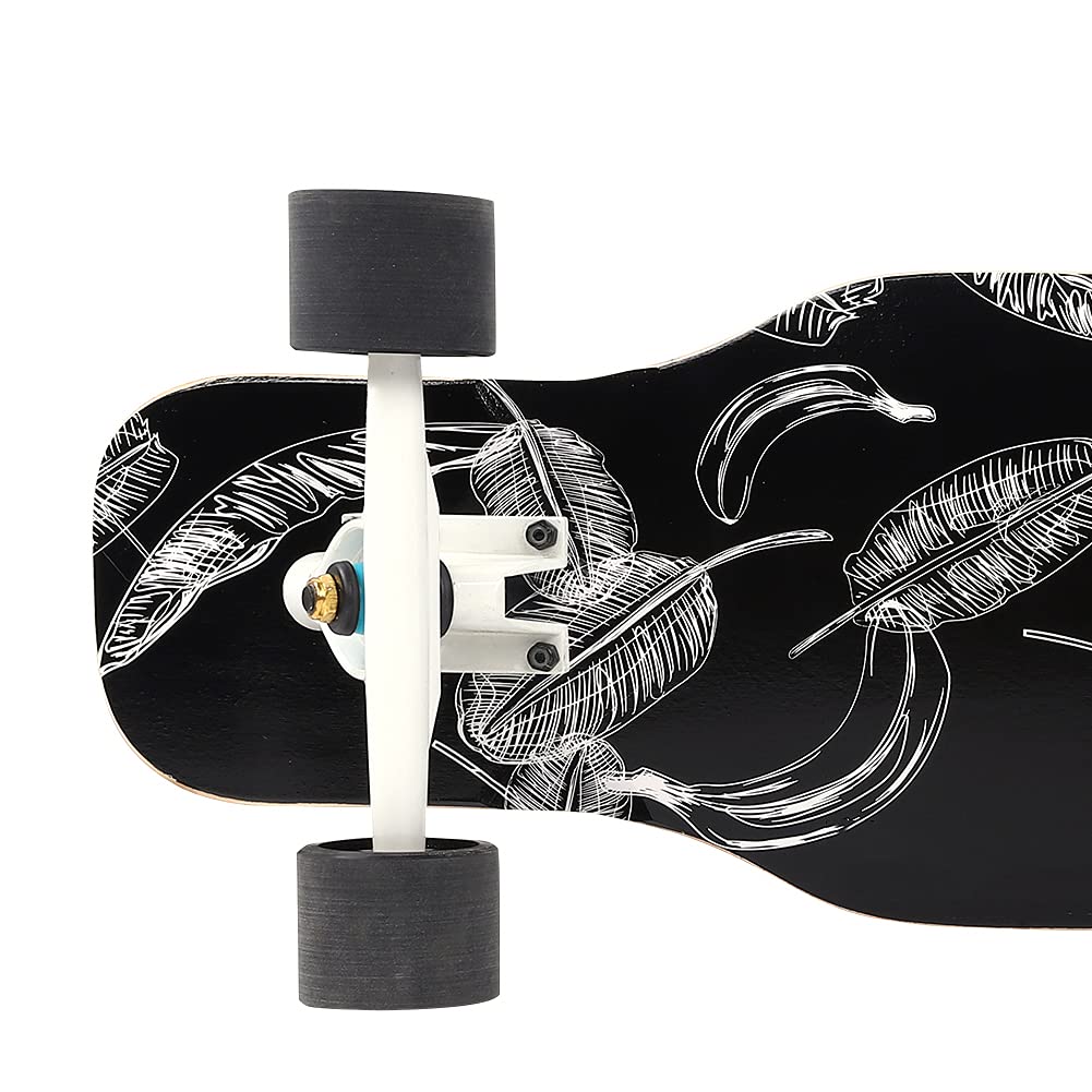 Longboard Profesional de Madera de Arce con Plataforma Antideslizante para Adolescentes y Principiantes, ¡para Las Condiciones de la Carretera!