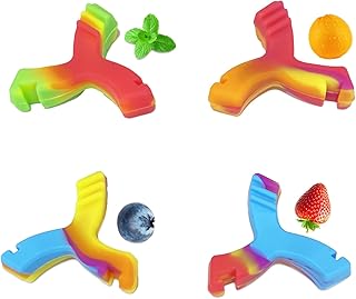 Chewies for Invisalign Aligners,Maoerdental Orthodontics Chewies for Aligner Trays,Y-Shaped Chewies for Aligner Trays Seater 4pcs Colorful (Mint, Blueberry, Strawberry, Orange)