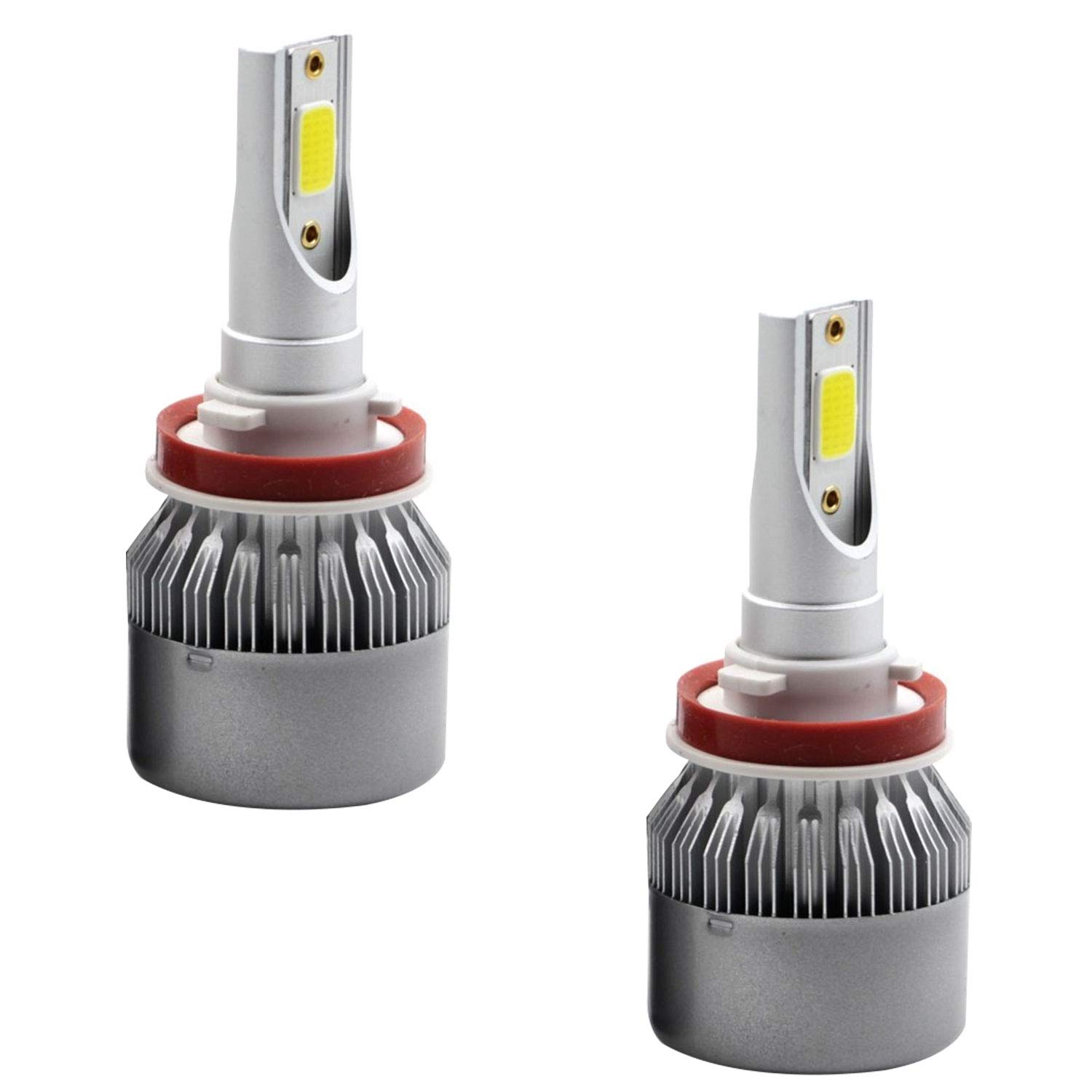 Allextreme C6-H8 LED Headlight Conversion Kit 36W Car Headlight Bulbs 3800LM 6000K Super Bright White Beam Replaces Halogen,HID Waterproof LED Headlamp Bulbs (Set of 2)