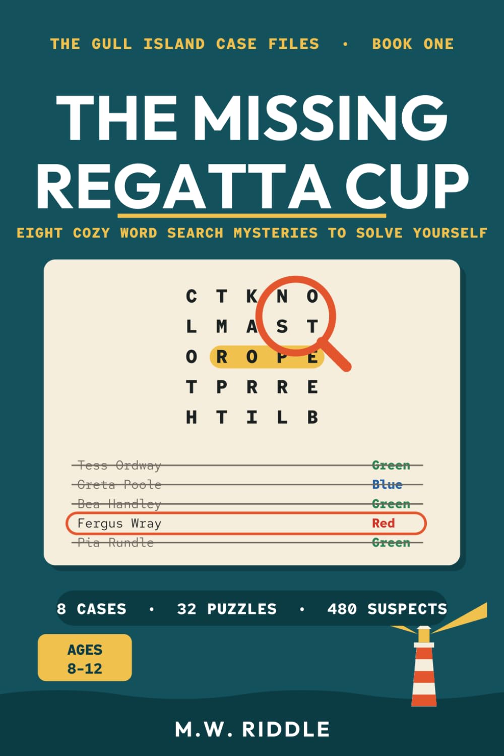 The Missing Regata Cup: Eight Cozy Word Search Mysteries to Solve Yourself (Word Search Whodunits Jr.)