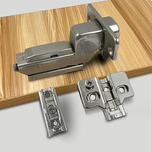 Miniatura 3 de 1 par (2 unidades) bisagras de puerta de gabinete de cocina de cierre suave para gabinete de marco de cara, apertura de 105 grados, cierre