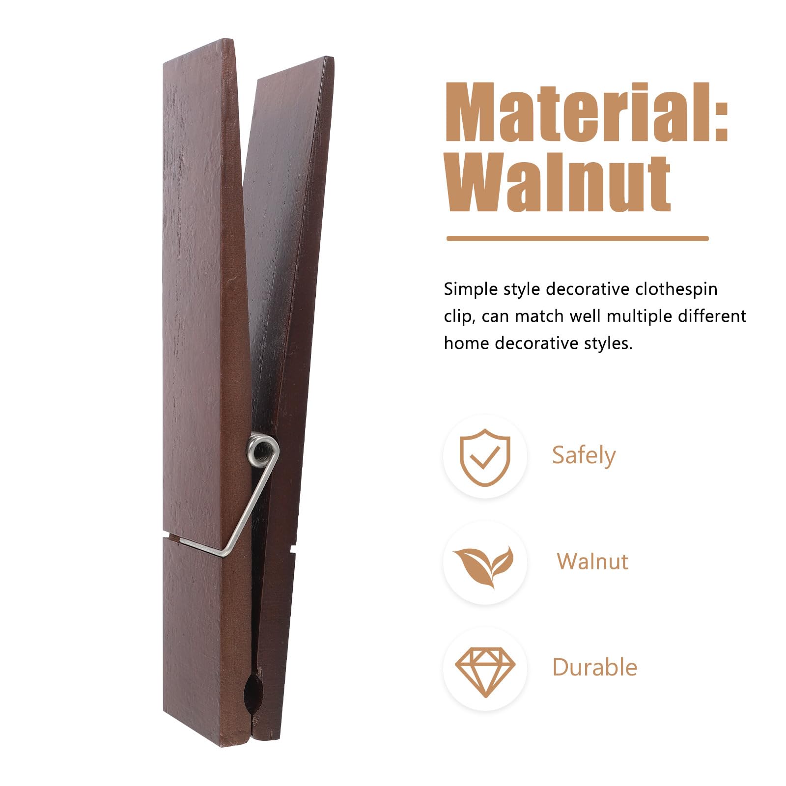 DOITOOL Mollettone Asciugamano Gigante in Materiale Sintetico Marrone, Clip Creativa per Asciugamani, Facile da Installare per Organizzazione Interna in Casa e Hotel