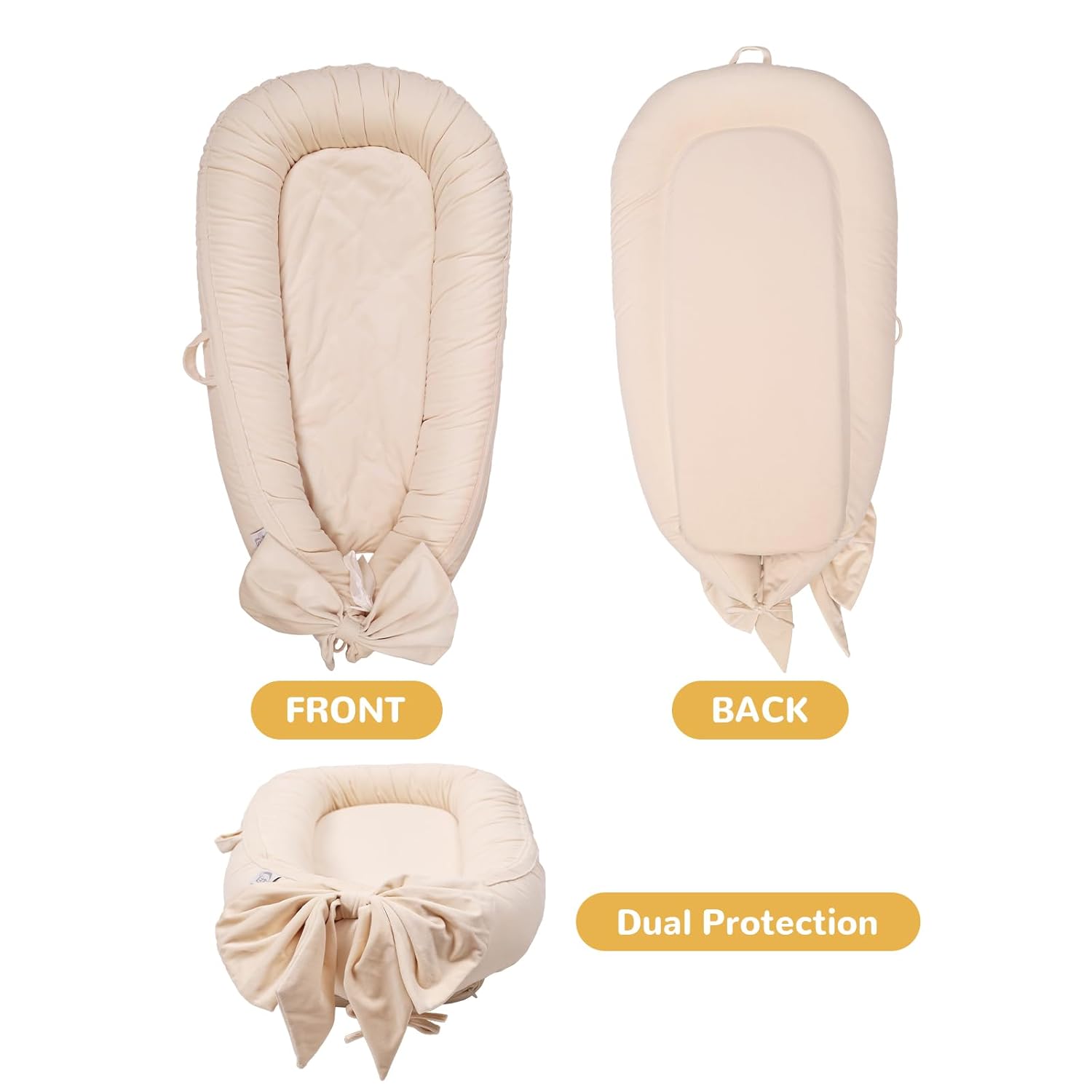 Baby Lounger, Infant Lounger for Newborn,Portable Baby Nest Cover Breathable & Soft, Newborn Essentials
