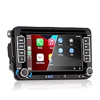 HLLECARMO Autoradio per Golf 5/Golf 6, Schermo Touch da 7 Pollici con Wireless CarPlay & Android Auto