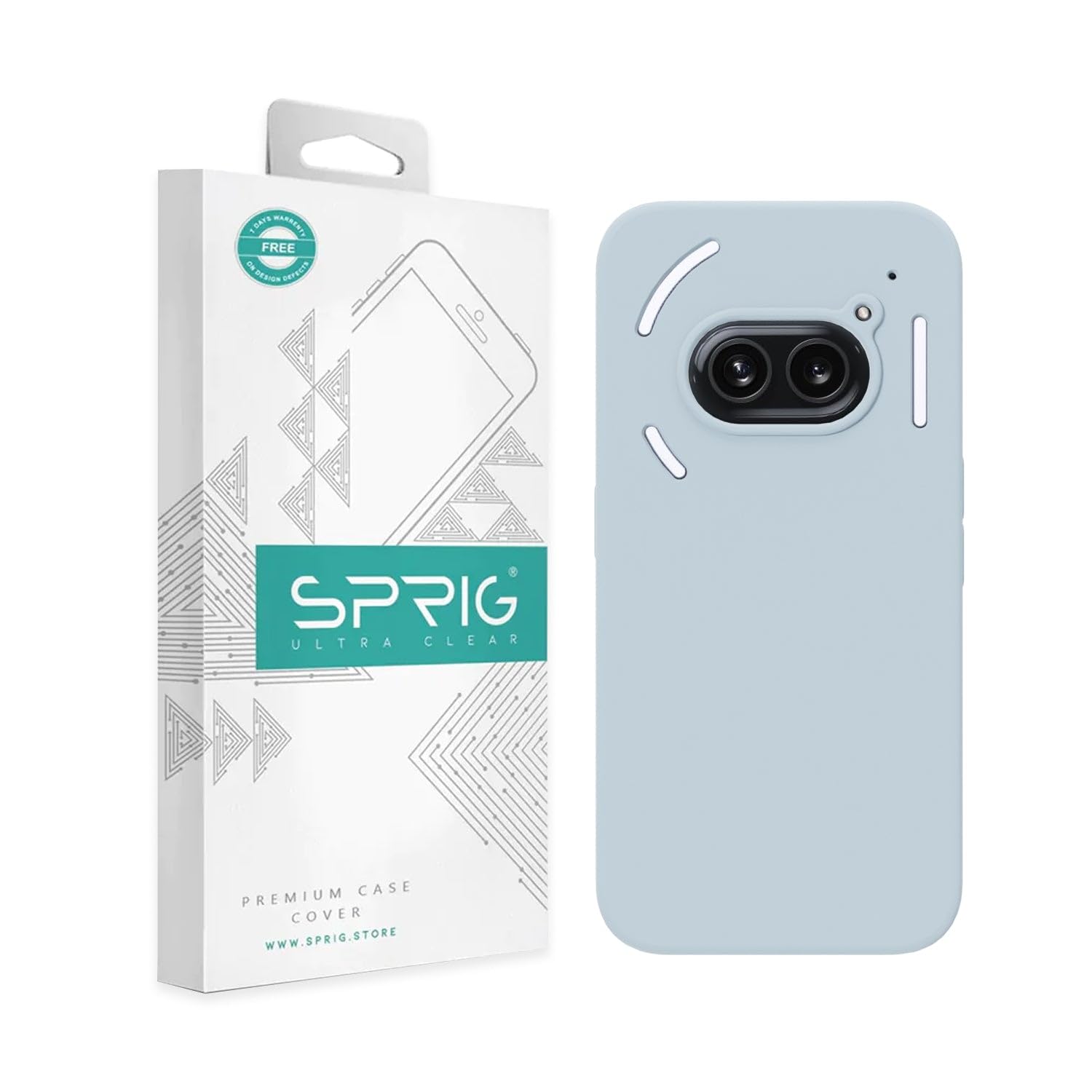 SPRIG Liquid Silicon Back Cover/Back Case for Nothing Phone 2a (Pastel Light Blue) (B0D7ZQ7RKJ) Amazon Price History, Amazon Price Tracker