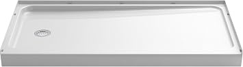 STERLING 72181110-0 Series 7128 Ensemble Shower Base with Left-Hand Drain, 60 x 32-Inch, White