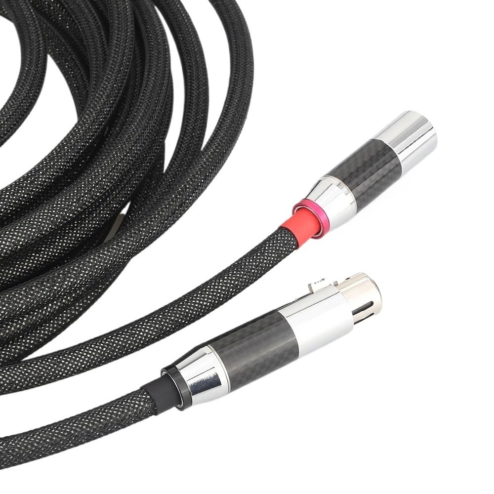 Cable de interconexión de Audio analógico XLR estéreo balanceado HiFi AX800 Audiocrast, par de Cables XLR de Plata Maciza(1.5m)