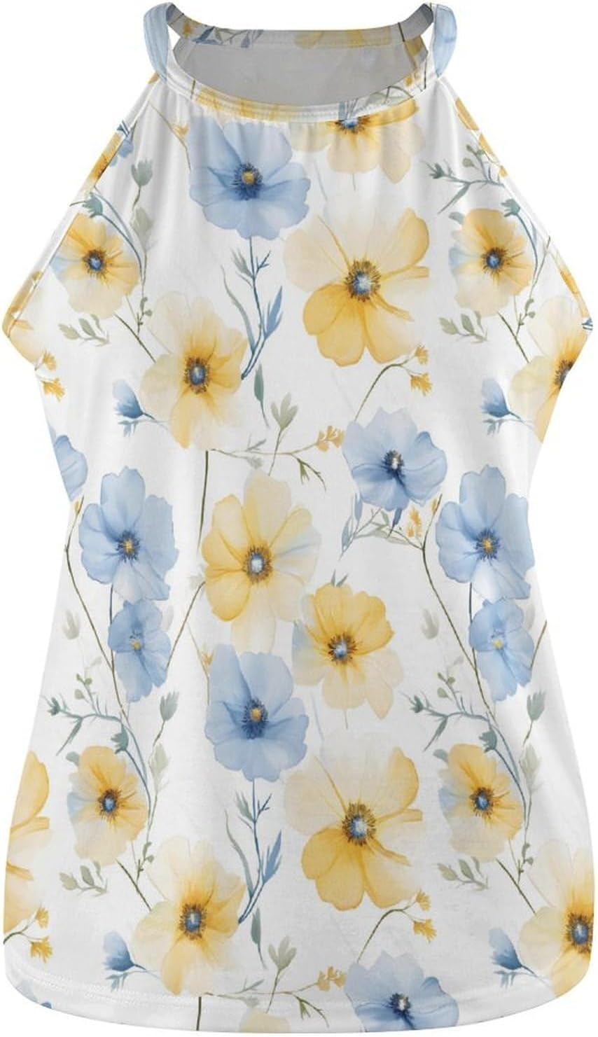 Women's Floral Tank Sleeveless Leopard Print Tank Crew Neck Tee Plus Size Tops 2026 Summer Tee Camisole Shirts image 4