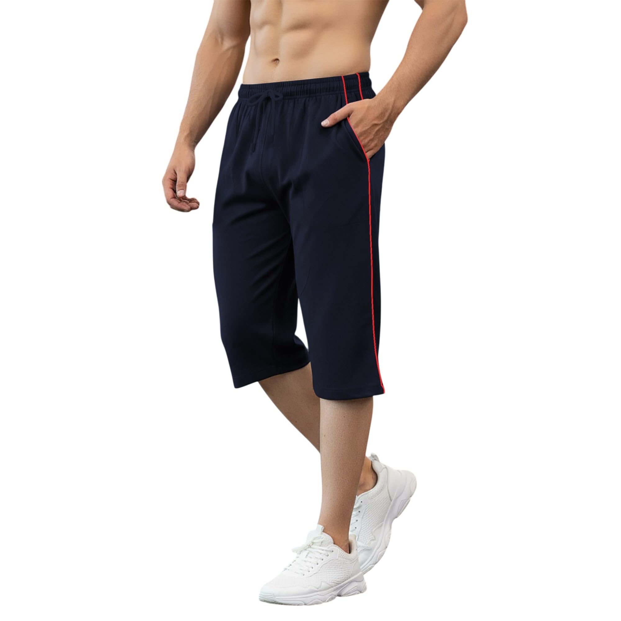 feel track Men's Regular Fit Three Fourth Capri-picture-43