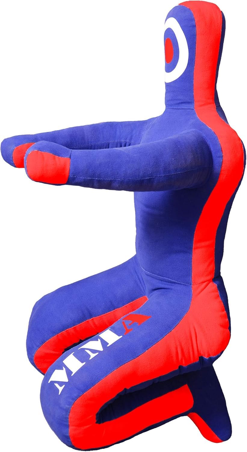 Rapid Mart 6FT Grappling Dummy for Jiu-Jitsu, Judo, Karate, Krav MAGA & Self-Defense Training - Unfilled, 100% Durable Polyester, Movable Arms & Legs for & Submission Practice