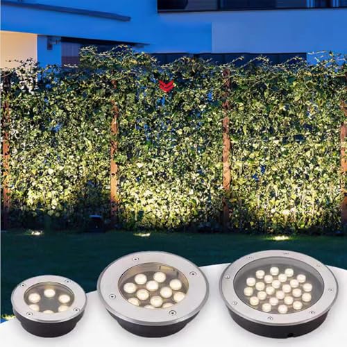 Projecteurs LED À Faisceau Lumineux - Spot LED D'extérieur Encastrable, Lampe Enterrée Ultra-mince 220 V, Lampe De Jardin Étanche IP67, Lampe De Jardin...