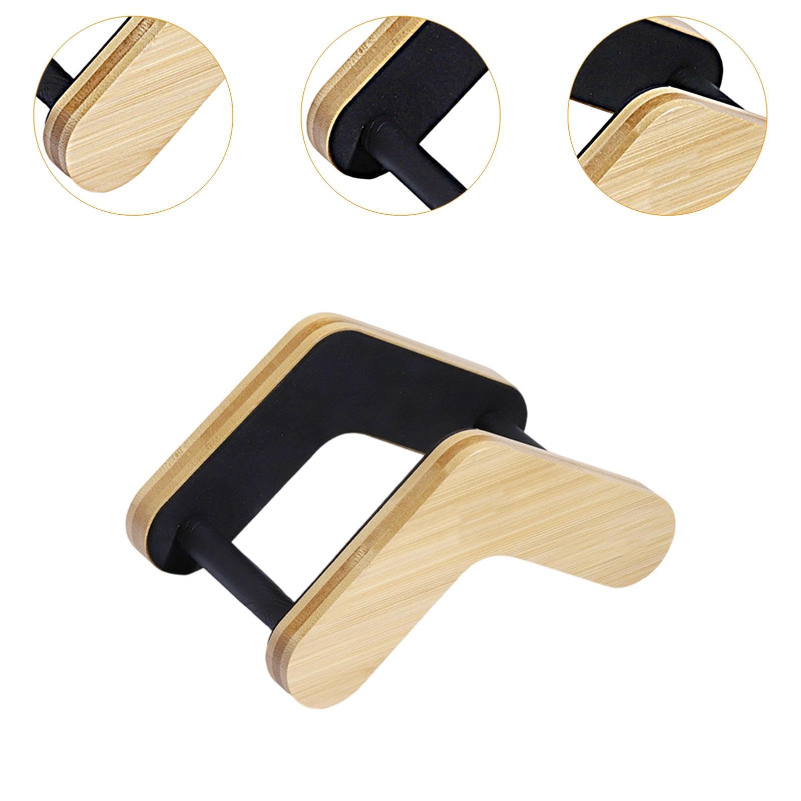 Gralara Holzerner Gitarrenhalter mit Verstellbarer Breite Stabil Und Sicher für Alle Gitarrentypen Einfach zu Transportieren für Konzerte Und Zuhause, L