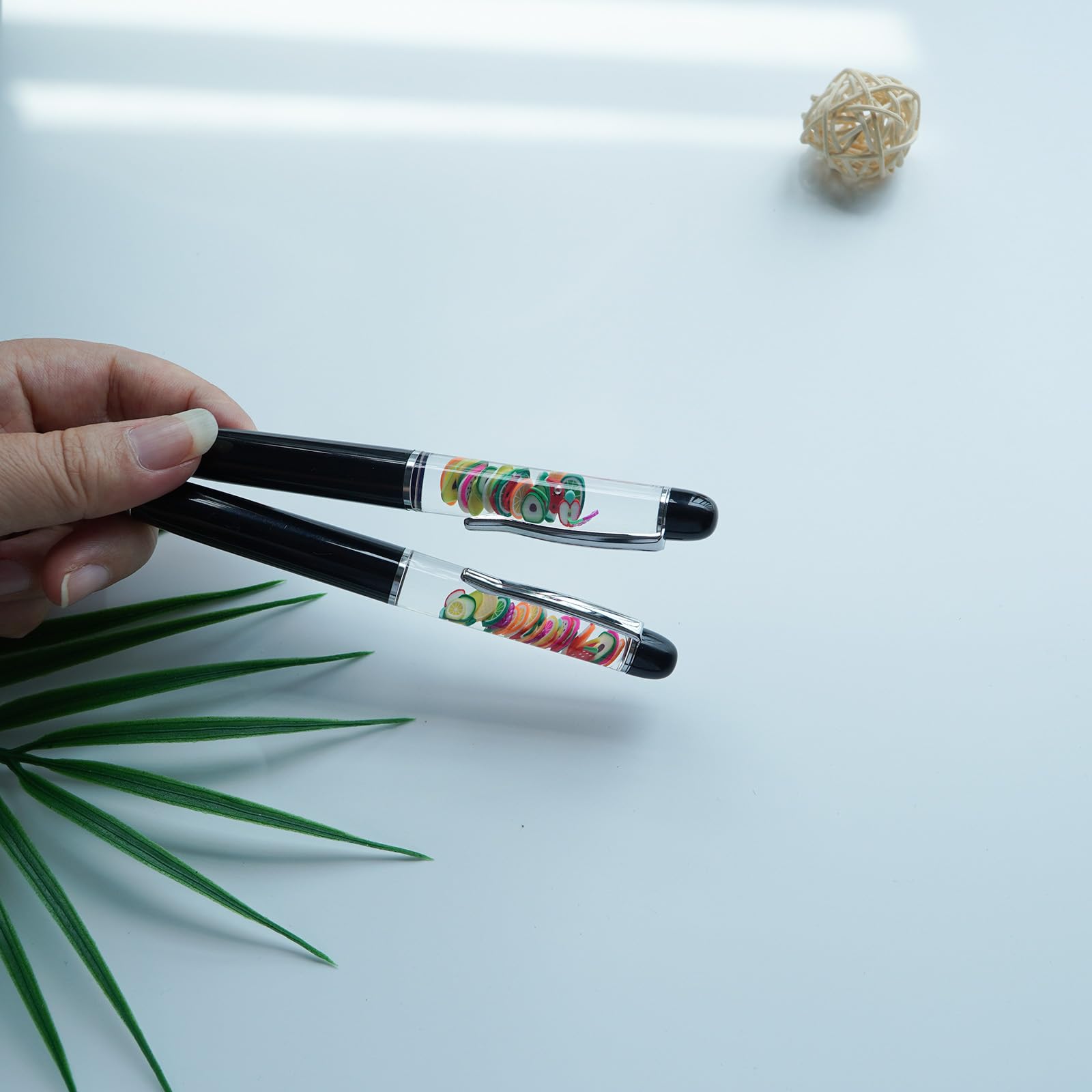 Sikyby Fruits Funny Pens Floater Floating Pen For Him Her Unique Gift Boy Girl Friend Pack of 1PCS,Fruit Black - Image 4