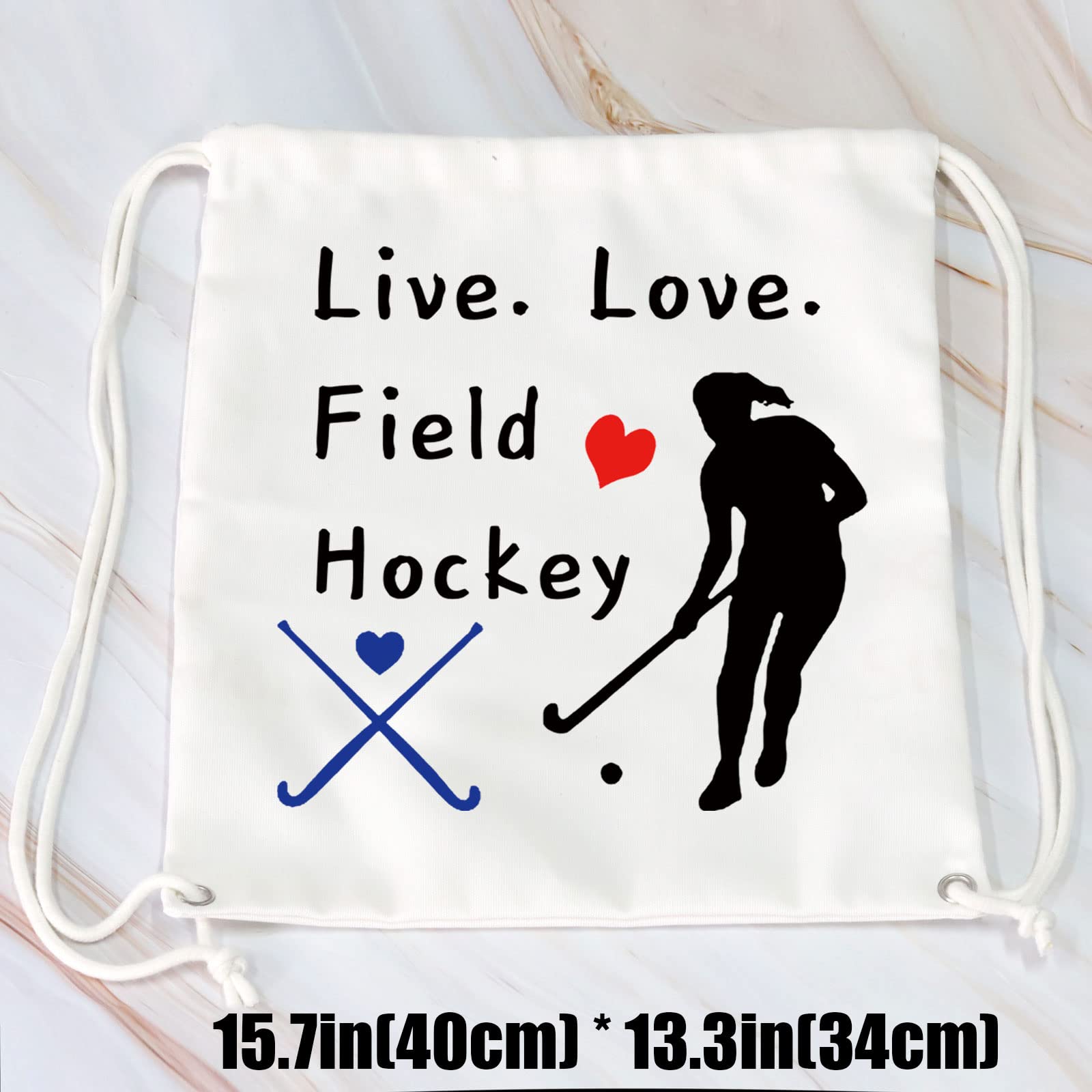 Hockey-Geschenk Make-up-Tasche – Motiv Für Eishockey-Fans, 23x18x5 Cm, Aus Leinen, Mit Reißverschluss
