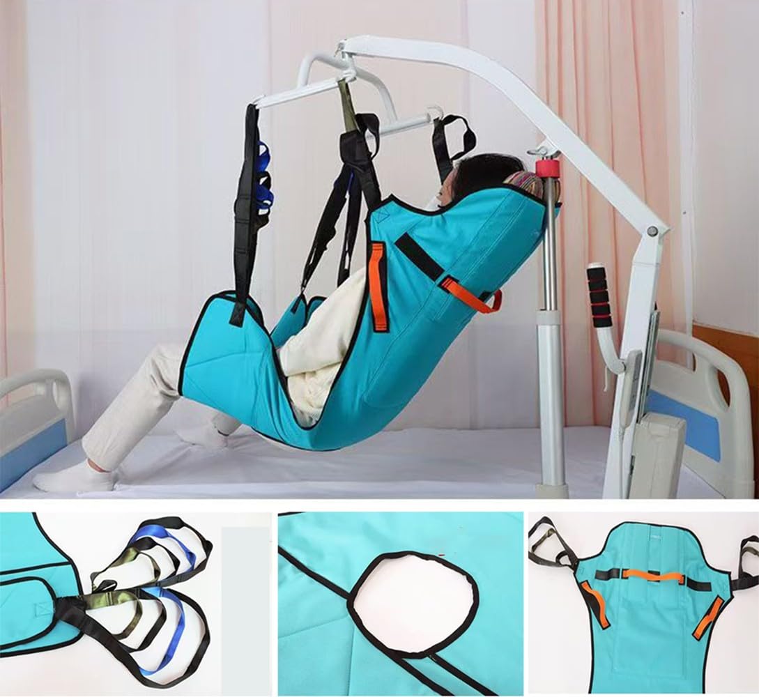 Arnés De Elevación para Pacientes De Cuerpo Completo, Cinturón De Transferencia para Ancianos Paralizados Y Discapacitados Correa De Ducha Dividida para Piernas
