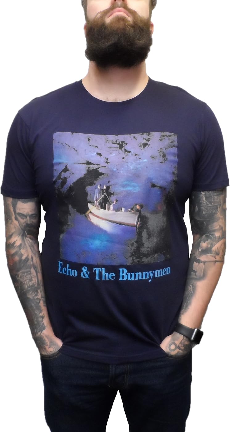 Mazeys Mens Echo and The Bunnymen T Shirts (Ocean Rain) Medium