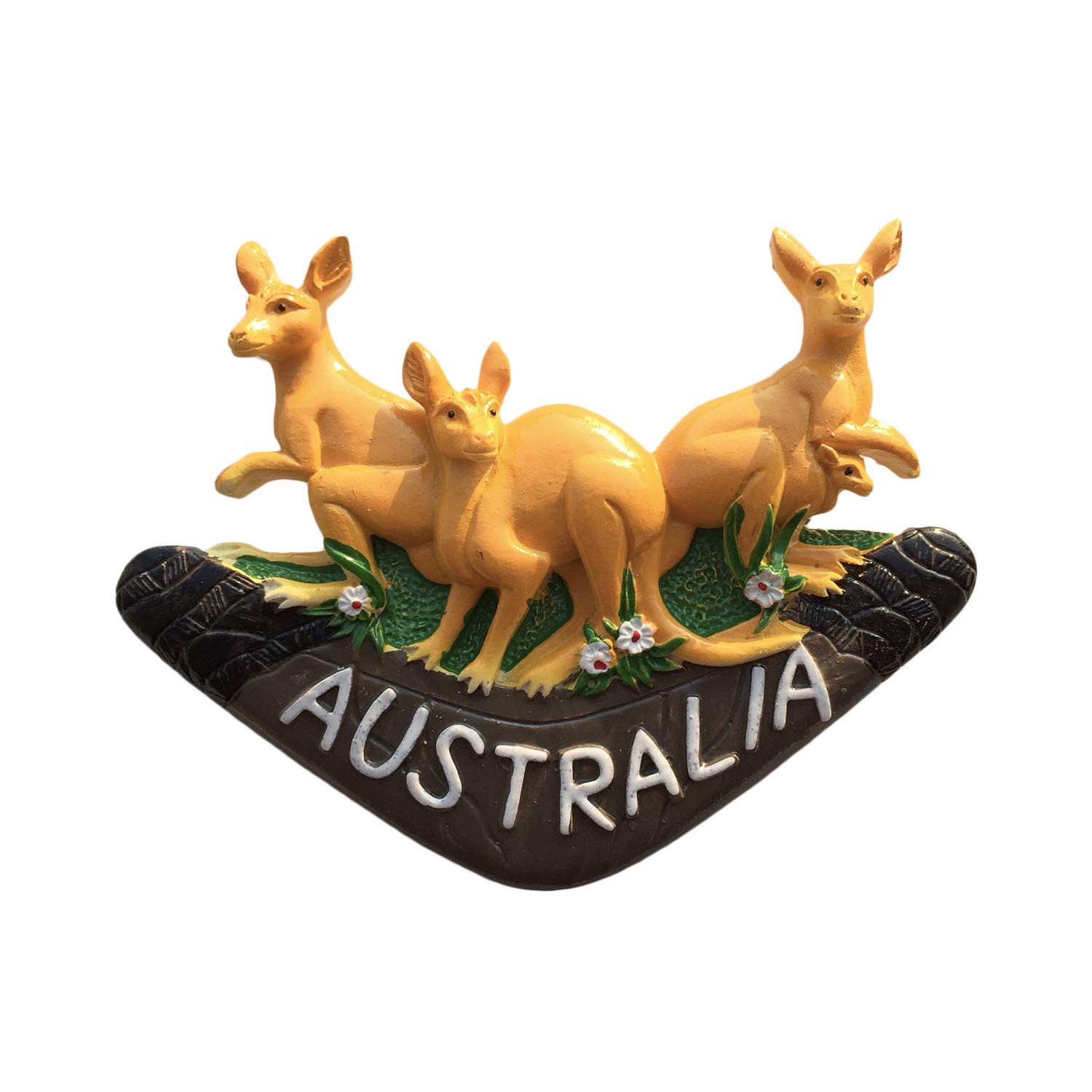 Wedarego Australia 3D Kangaroos Refrigerator Magnet Resin Travel Souvenirs,Handmade Home & Kitchen Decoration Fridge Magnet Collection Gift