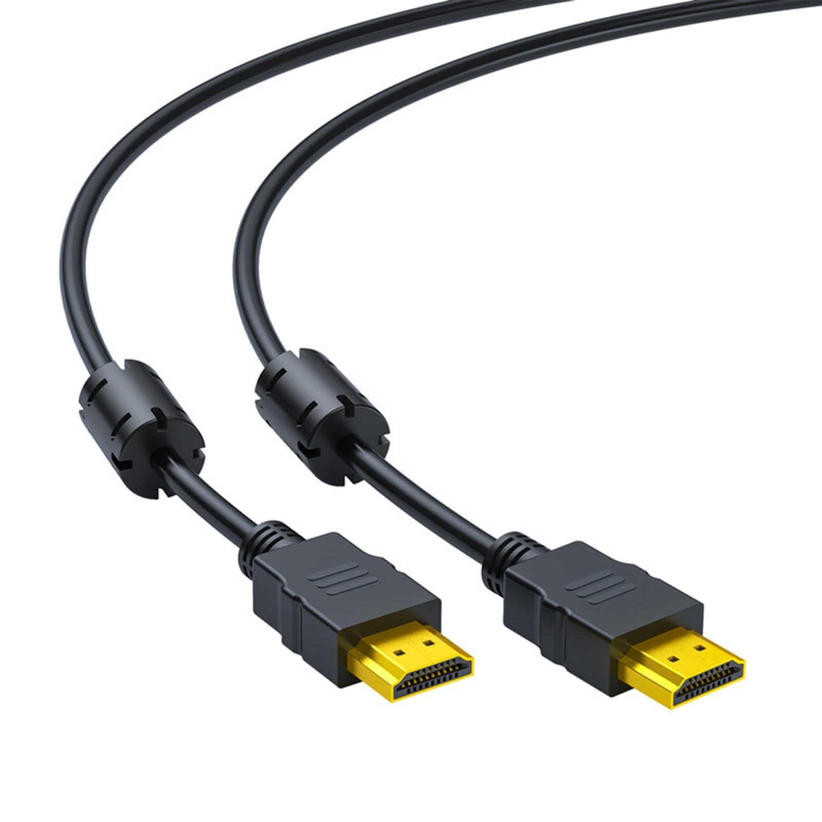 Kabel HDTV do HDTV High Speed z dwoma rdzeniami ferrytowymi do transmisji sygnału 4K UHD z ochroną przed zakłóceniami