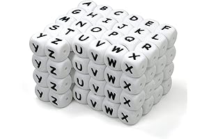 104 Pcs Silicone Alphabet Beads for Keychains & Bracelets