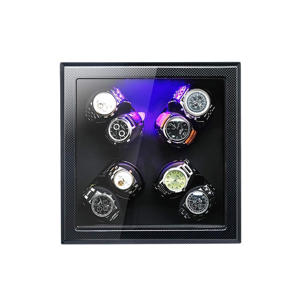 Double Remontoir de Montre Automatique Double Montres boîtier de Rangement de Rotation boîte d'affichage pour Montres mécaniques automatiques