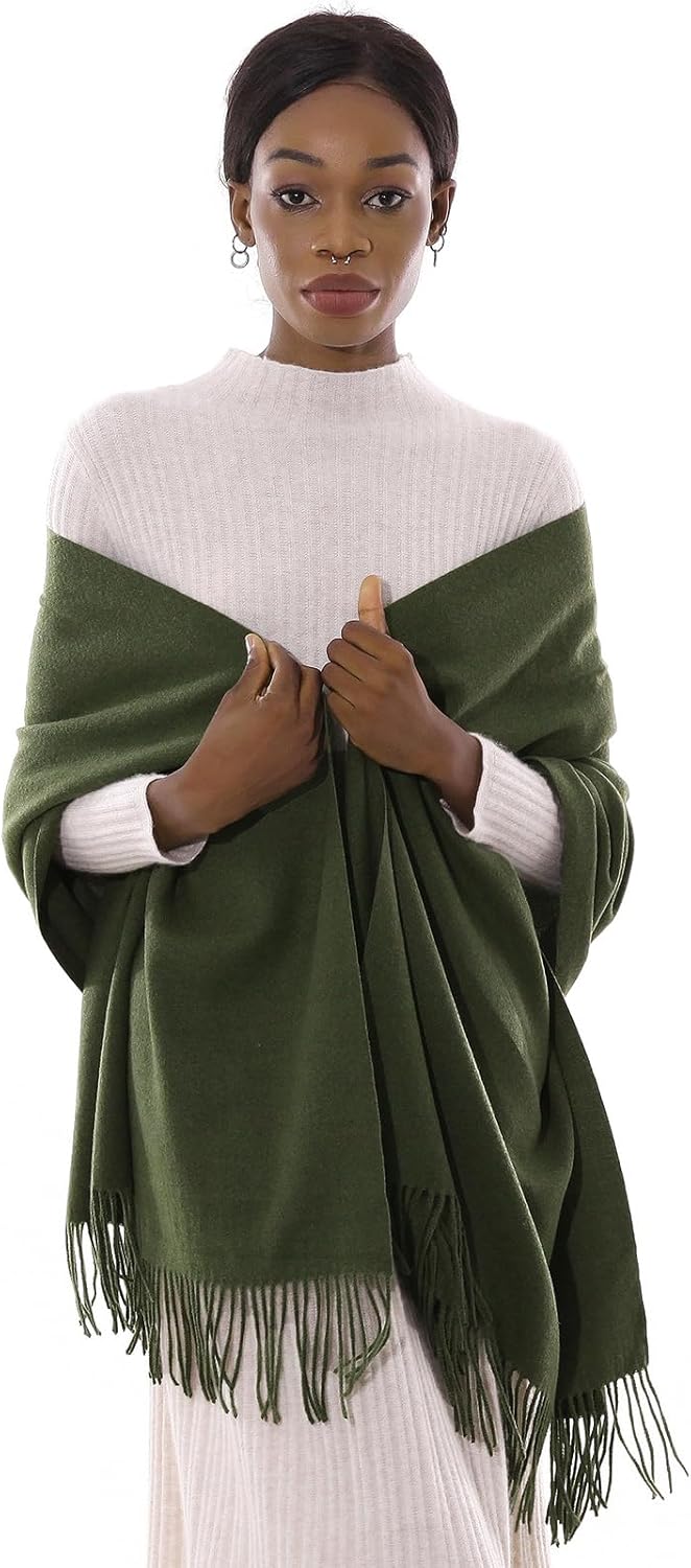 Womens Winter Scarf Pashmina Shawls and Wraps for Evening Dresses Warm Blanket Scarf for Wedding - Image 5