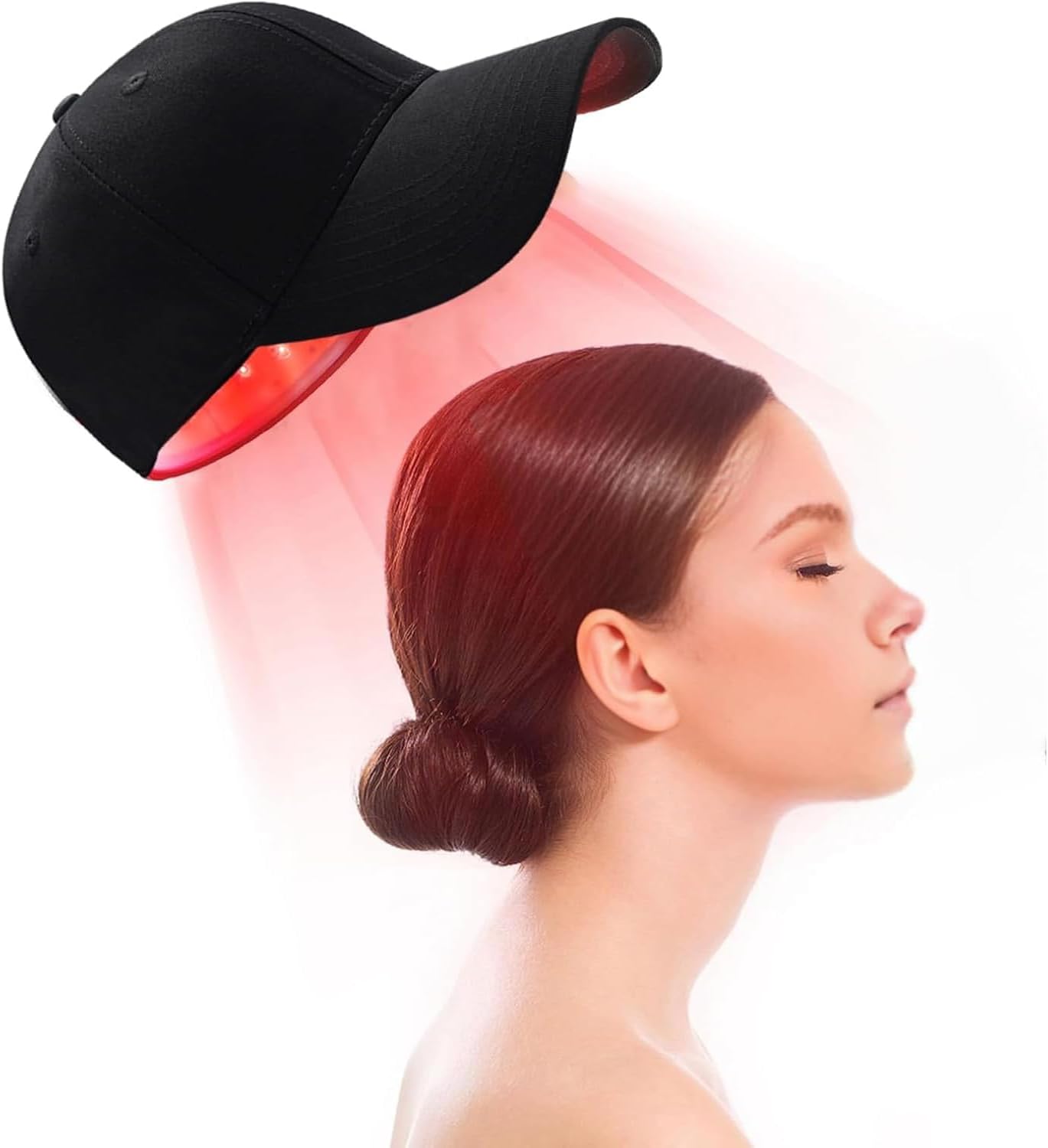 Roodlichttherapie haargroeimuts, 660 Nm & 850 Nm therapieapparaat, 82 leds, haargroei voor dunner wordend haar, herstel haardikte volume