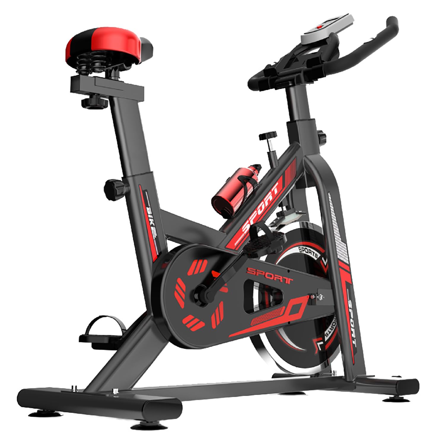 Tributo 3.0 cyclette | bicicletta interna | bici indoor silenziose con resistenza regolabile per casa nera