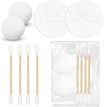 50 Travel Cotton Swabs Set Portable,Hotel Vanity Kit Individually Wrapped