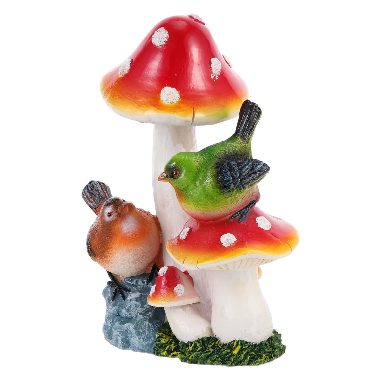 Ornement de jardin en résine pour créer une atmosphère féerique avec ce champignon