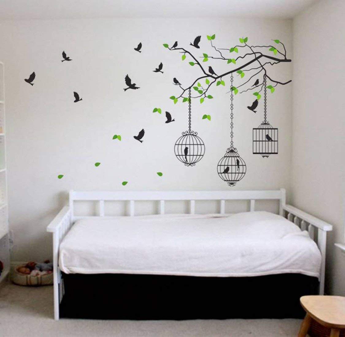 See full amazon price history chart for SP Decals Tree Branches with Leaves Birds and Cages Wall Sticker (PVC Vinyl, 50 cm x 70 cm, Multicolour) SP Decals Tree Branches with Leaves Birds and Cages Wall Sticker (PVC Vinyl, 50 cm x 70 cm, Multicolour) (B0D962FLYG) Amazon Price History, Amazon Price Tracker