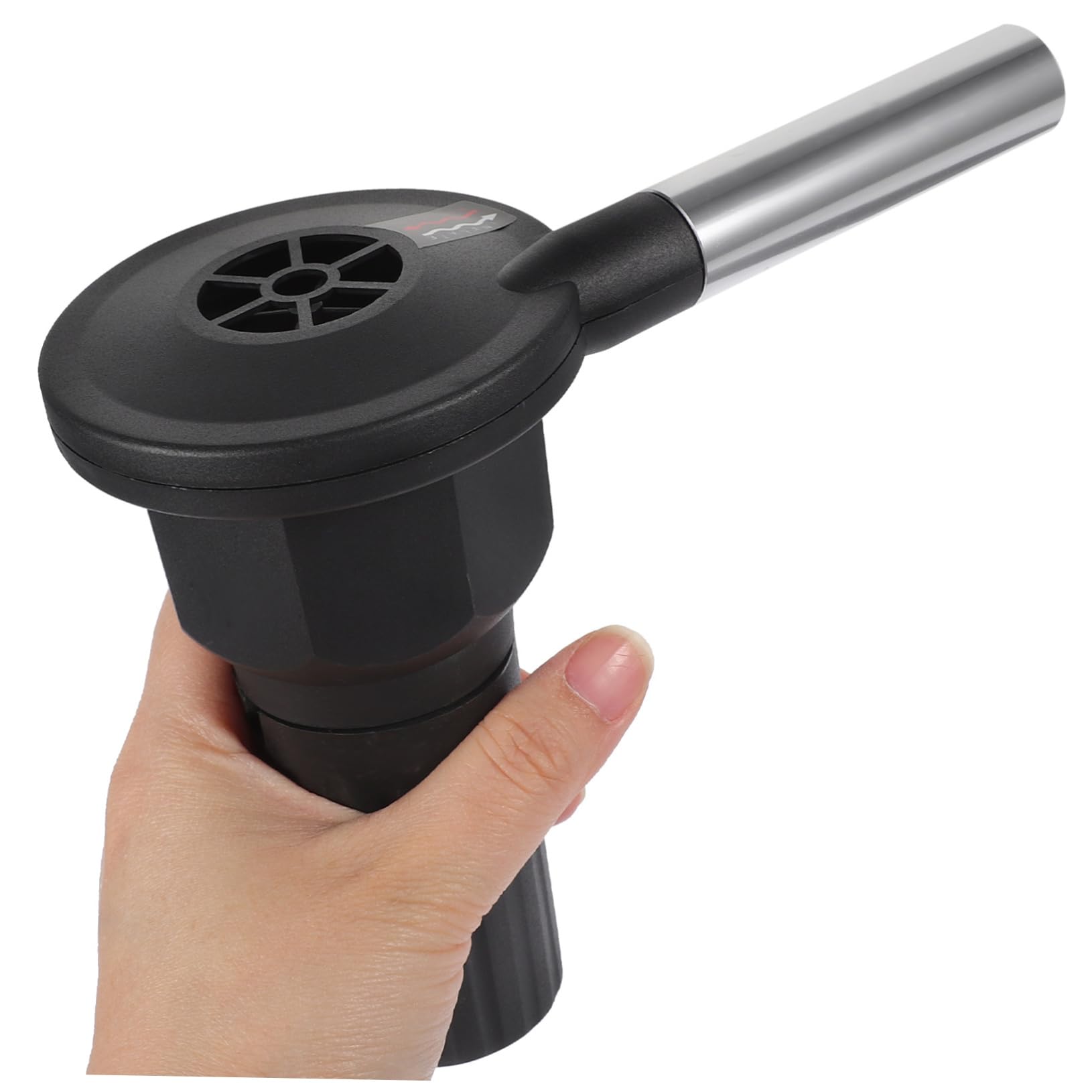 CIYODO Electric Blower Fireplace Tools Fan Blow Dryer Fireplace Blower Indoor BBQ Flame Starter Fire Blower Portable BBQ Air Blower Barbecue Air Outlet Tube Aluminum Alloy Grill
