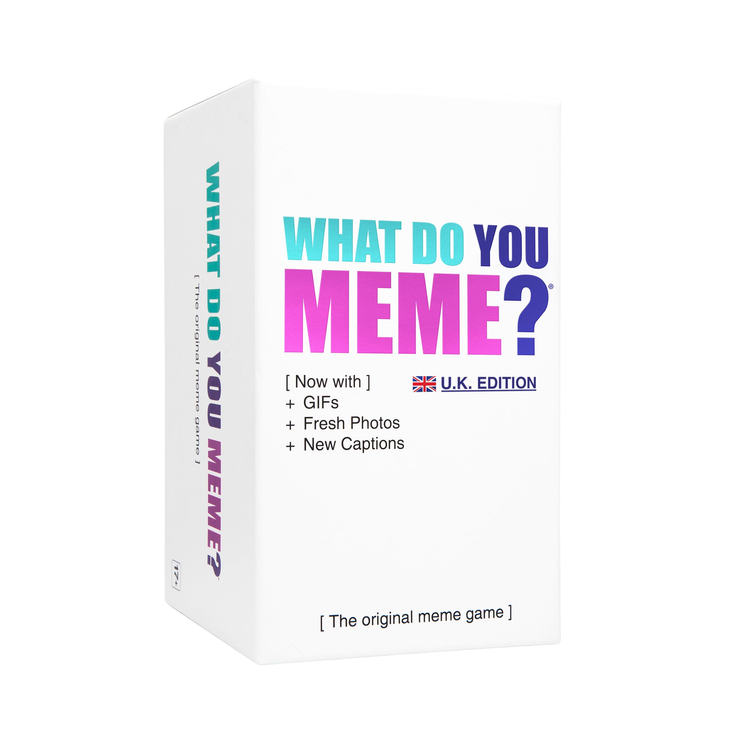 WHAT DO YOU MEME? Core Game (New UK Edition) Now Including GIF's by Relatable, The Essential Adult Party Game for Meme Lovers Now with Refreshed Content, Great for Adult Games for Game Night, 17+