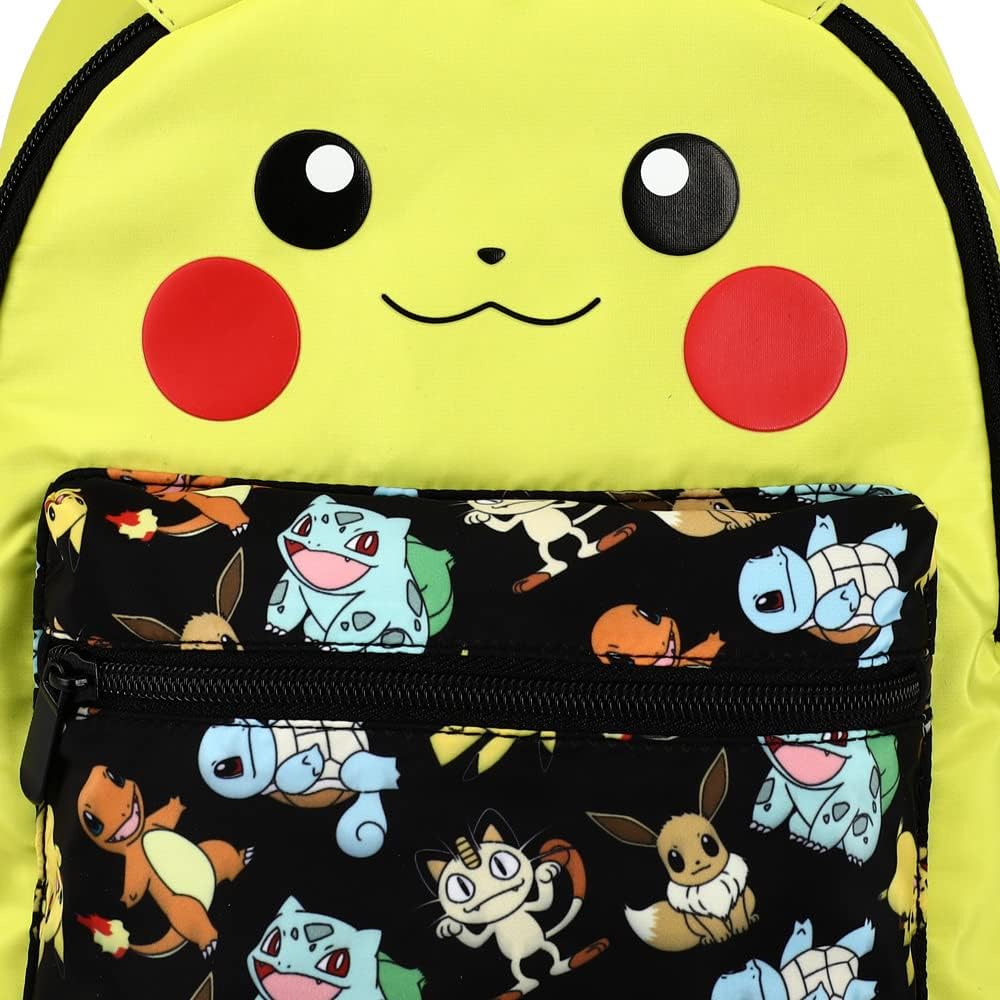 Bioworld Pokemon's Pikachu Adorable Mini Backpack with 3d Ears