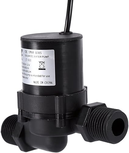 Bomba de agua solar del motor sin cepillo de la bomba de circulación de la agua caliente de DC 6V 12V 1000LH