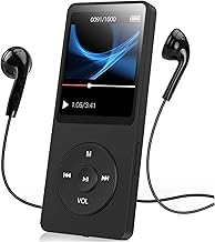 Mp3 Player with Bluetooth 5.0, Portable HiFi Lossless Sound Music Player with AVI Video Playback, 20 Hours Playback Time, ...