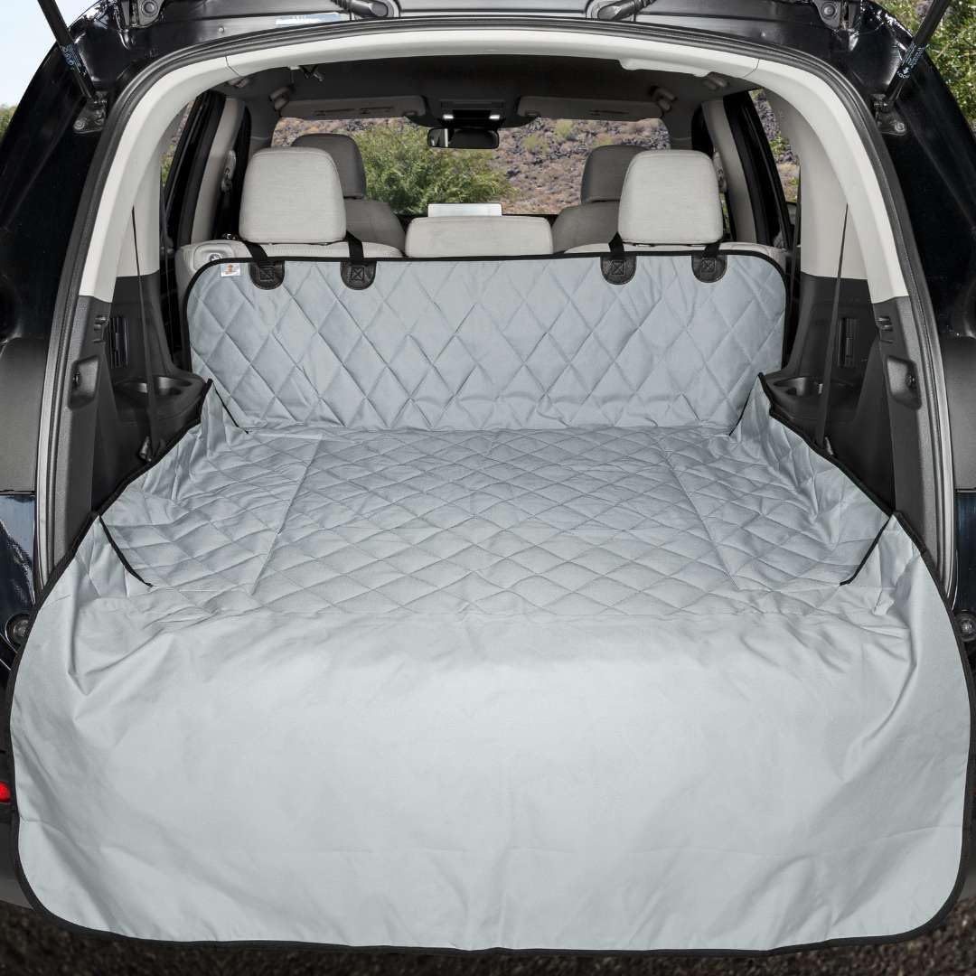 SUV Cargo Liner for Dogs – Dog Trunk Cover – Heavy-Duty, Waterproof Pet Seat Protector – Durable Cargo Liners for Dogs – USA-Based Company - Extra Large (Grey)