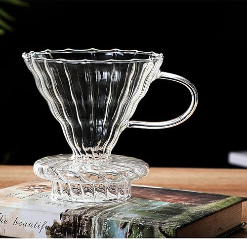 Miniatura 3 de YRHH Café, jarra de café de goteo, cafetera, tetera, cerveza, percolador barista, resistente al calor, filtro doméstico, taza de 10.1 fl oz