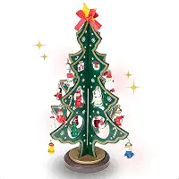 Enfeite Madeira Natalino Mini Arvore De Natal